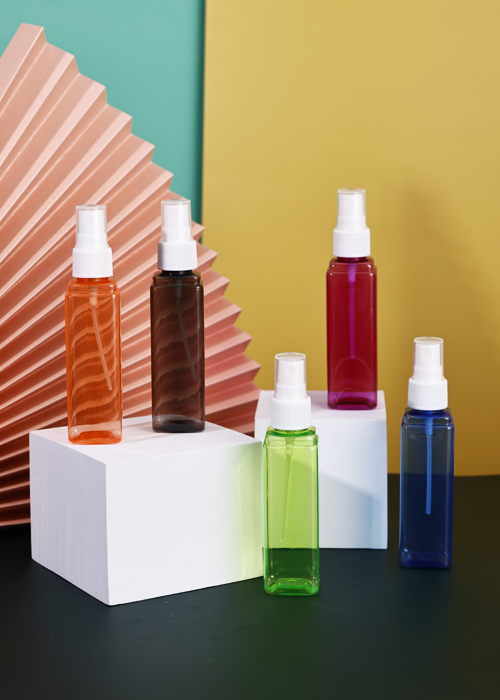 60ml PET 컬러 투명 사각 병