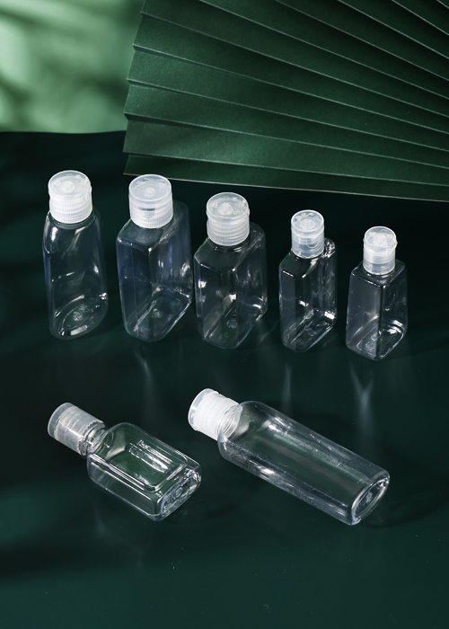 60ml PET 플립 탑 타원형 사각 병 플랫 병