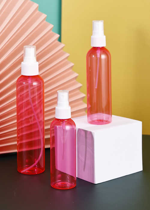 100ml-200ml PET 핑크 투명 병