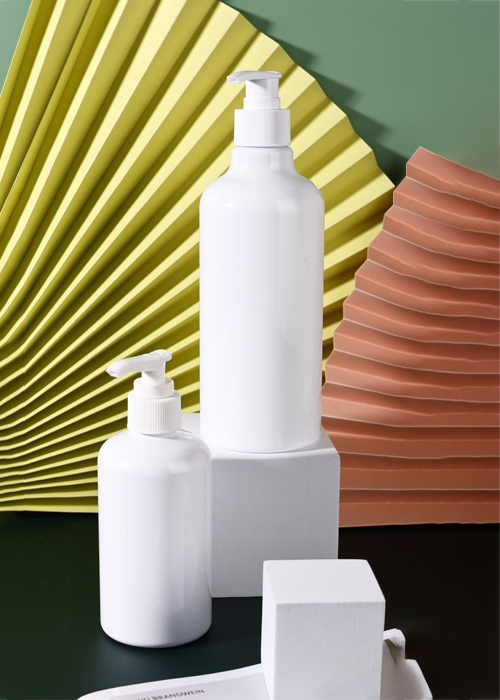 300-500ml PET 화이트 로션 압력 펌프 병 손 소독제 병