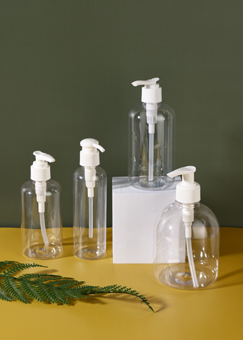 300-500ml PET 투명 젤 손 소독제 병 프레스 펌프