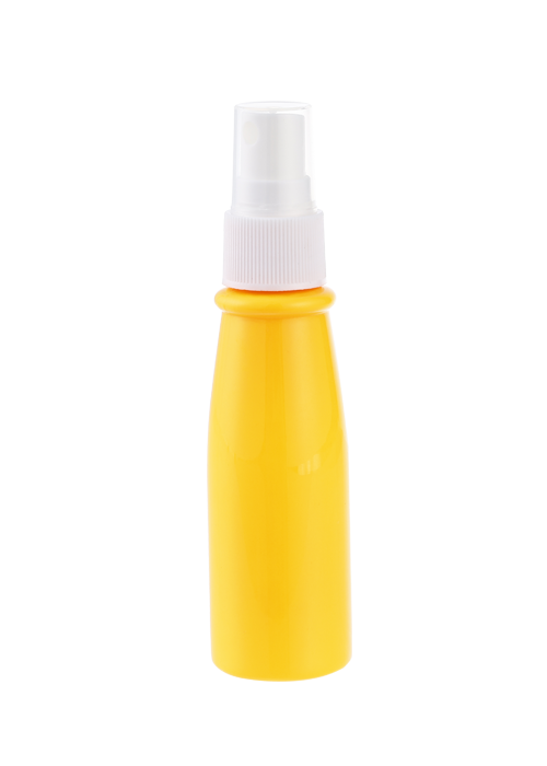 60ml 리얼 컬러 PET 원추형 스프레이 병 알코올 소독제 병