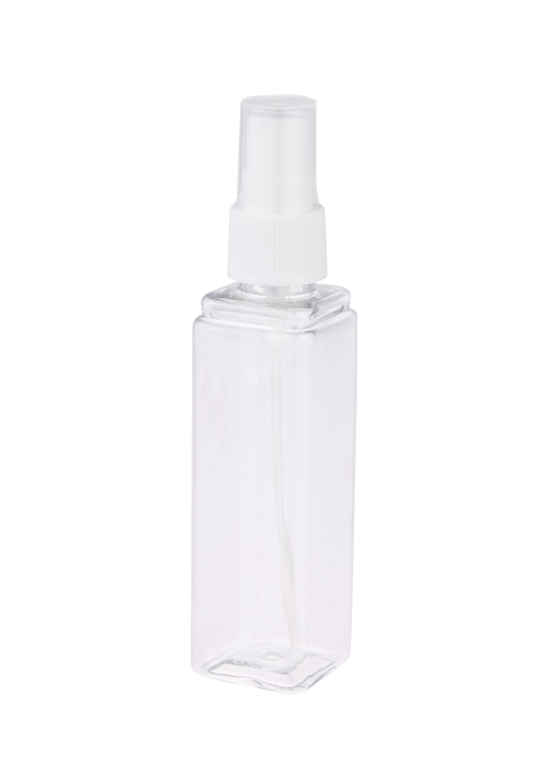 60ml PET 투명 사각 스프레이 병