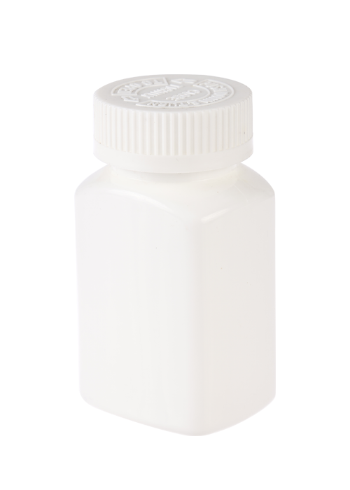 압력 캡이있는 100ml PE 3 스테이션 건강 제품 캡슐 병