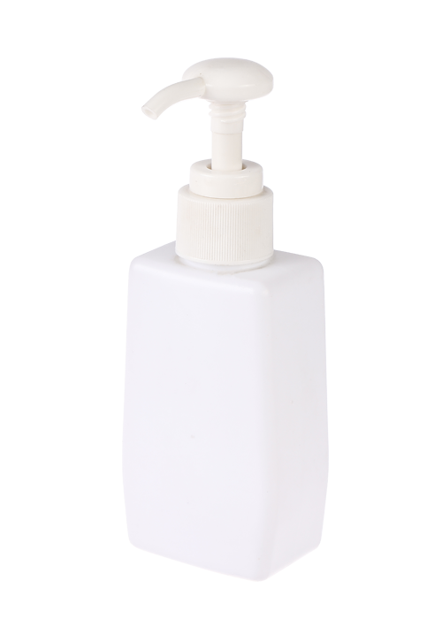 120ml PE 백색 사각 젤 로션 압력 펌프 손 소독제 병