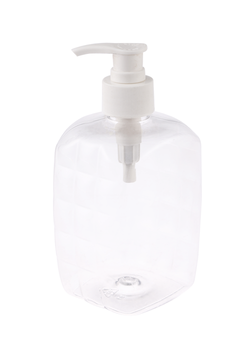 500ml PET 파인애플 젤 로션 펌프 병
