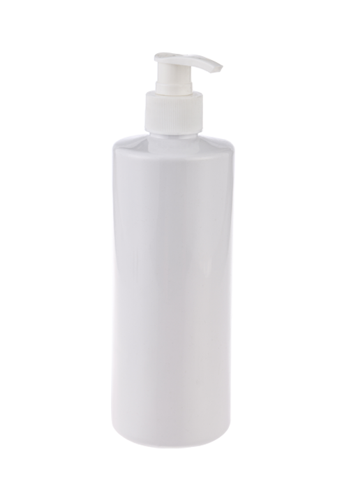 500ml PET 화이트 젤 로션 펌프 병