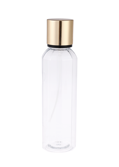 236-250ml 프리즘 원형 PET 지퍼 향수 스프레이 병