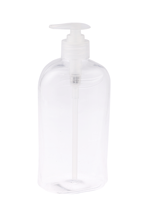 500ml PET 투명 젤 로션 압력 펌프 병 일회용 손 소독제 병 소독 및 살균 병