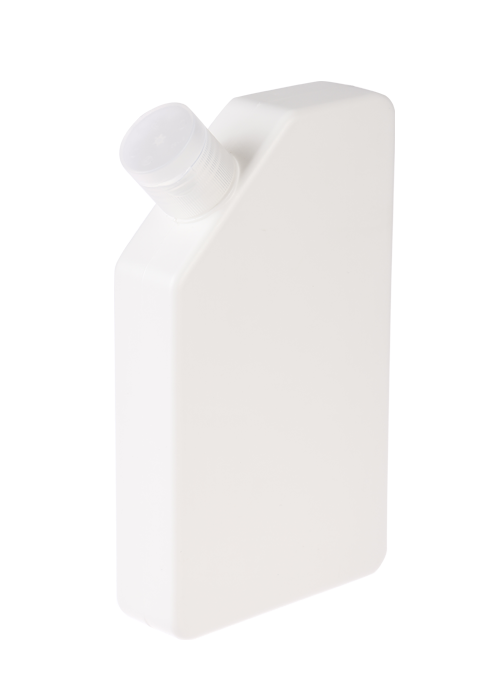 300ml PE 비스듬한 입 편평한 사각 병